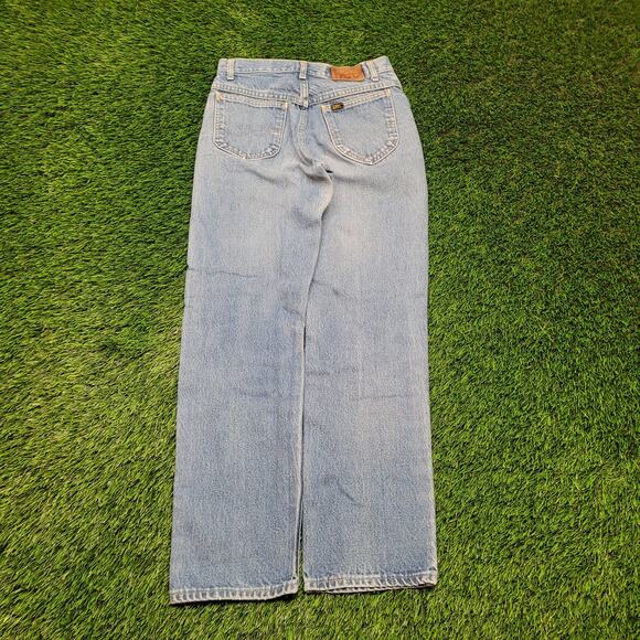 VTG 70s Lee Riders Jeans Mens 28x31 (Tagged 29x32) USA Union - Picture 5 of 9